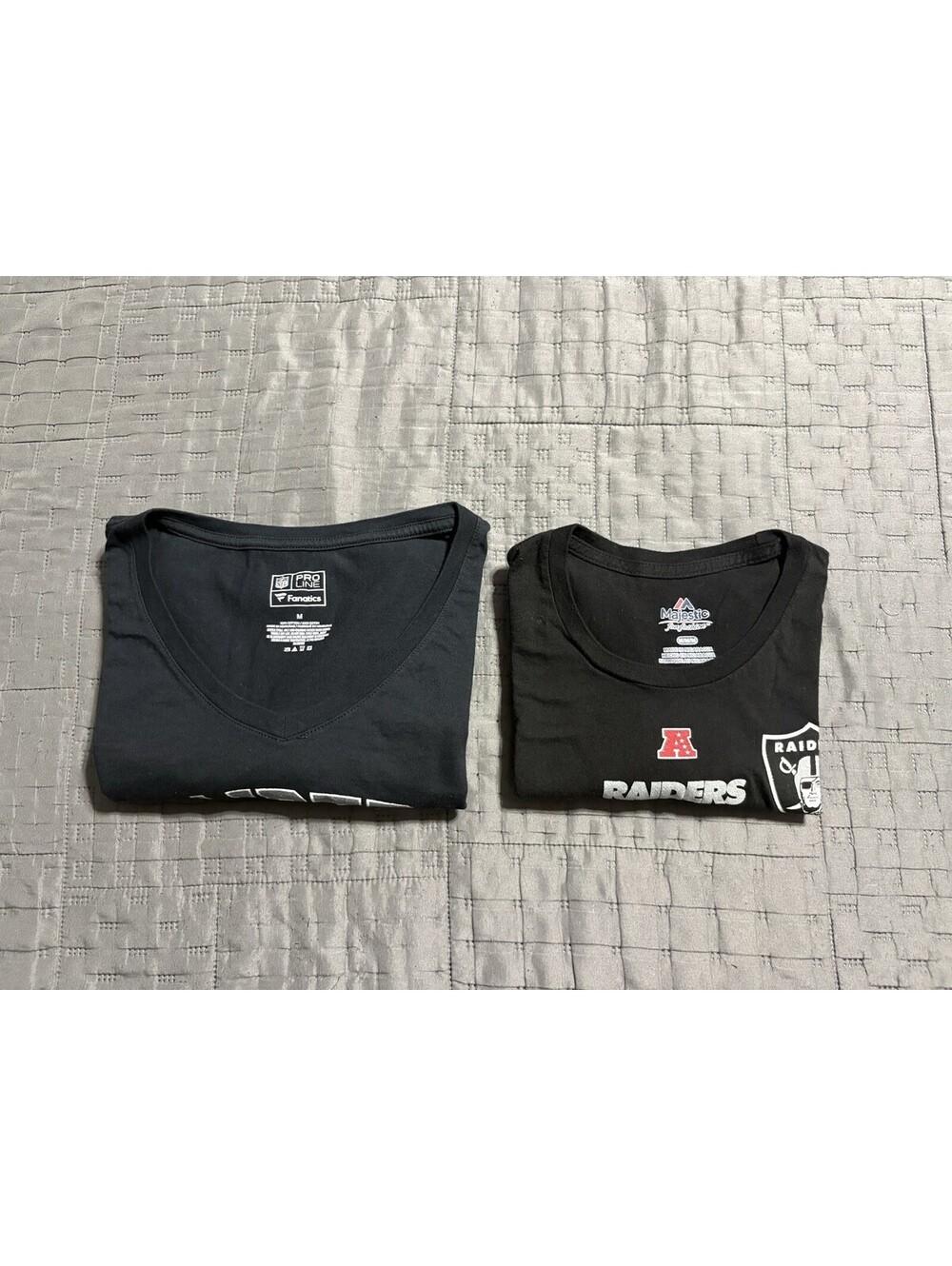 Derek Carr #4 Raiders Womens M Long Sleeve Shirt 2pc Bundle Majestic Fanatics